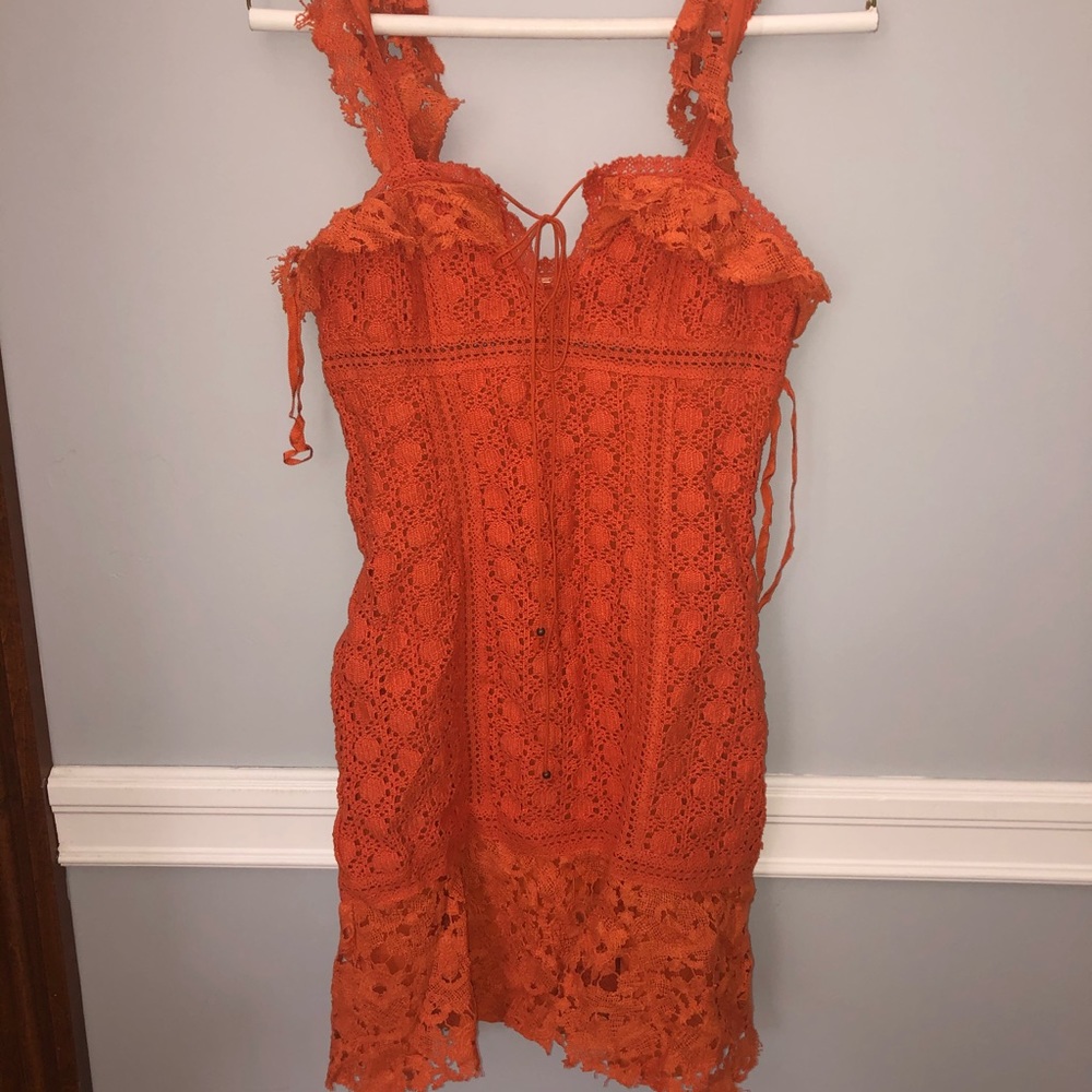 Free People Dress: Tangerine